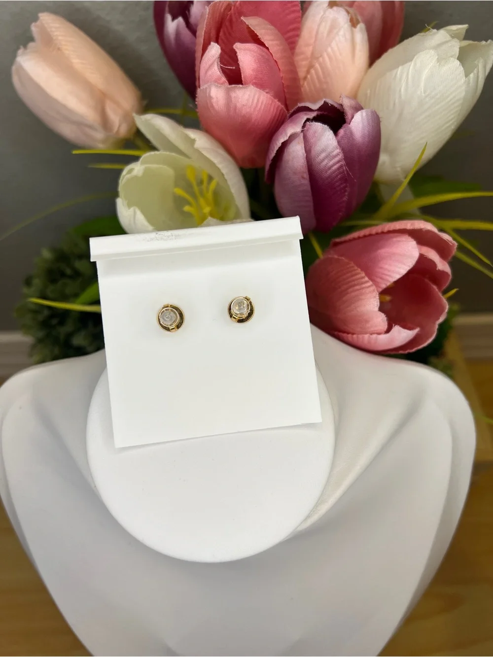 Tory Burch Heart Stud Earrings